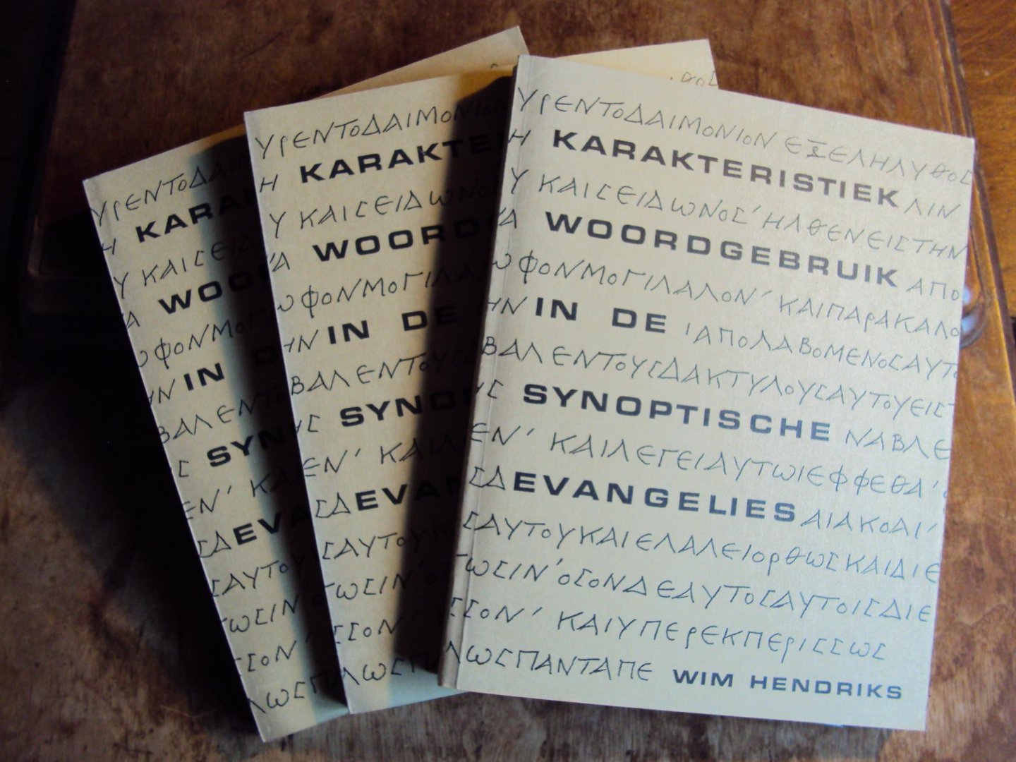 Hendriks, Wim - Karakteristiek woordgebruik in de synoptische evangelies