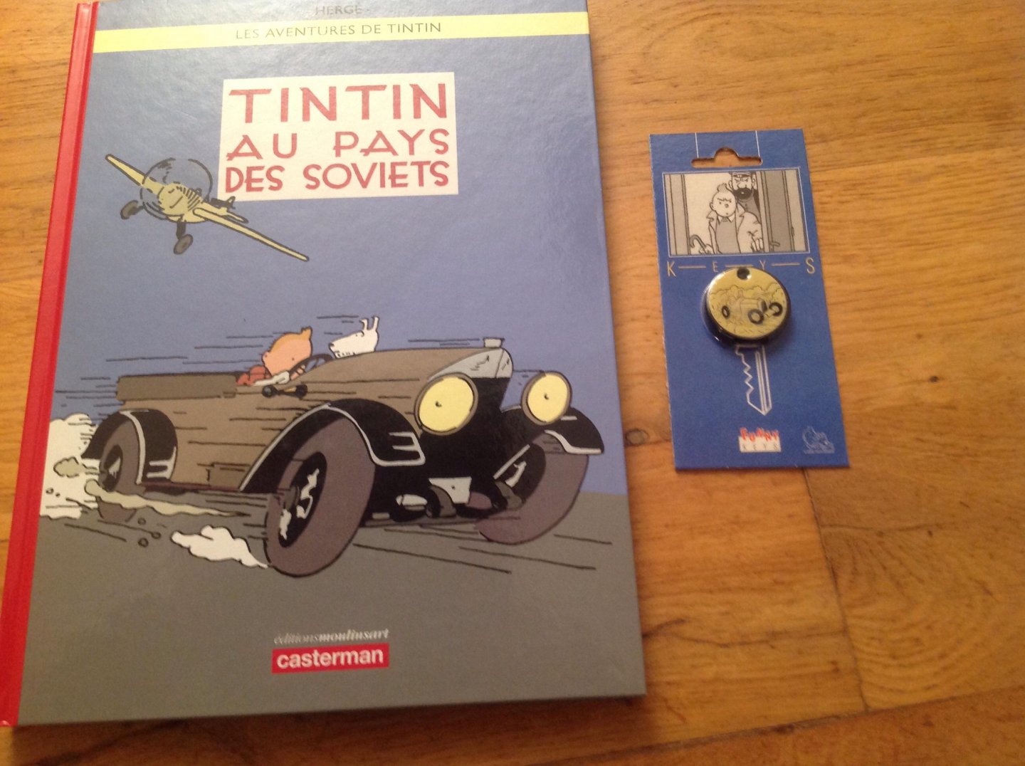 Hergé - Tintin au pays des Soviets.  Met extra Soviet Funny Key .