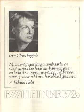 Camping, Henk e.a. (red.) - Bzzlletin 37. Voor Clara Eggink