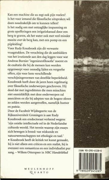 Kousbroek, Rudy .. Omslag  Sarah Hart - Einsteins poppenhuis .. Essays over filosofie 1