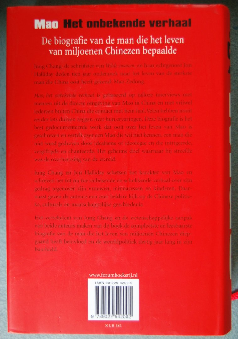 Chang, Jung / Halliday, Jon - Mao / Het onbekende verhaal