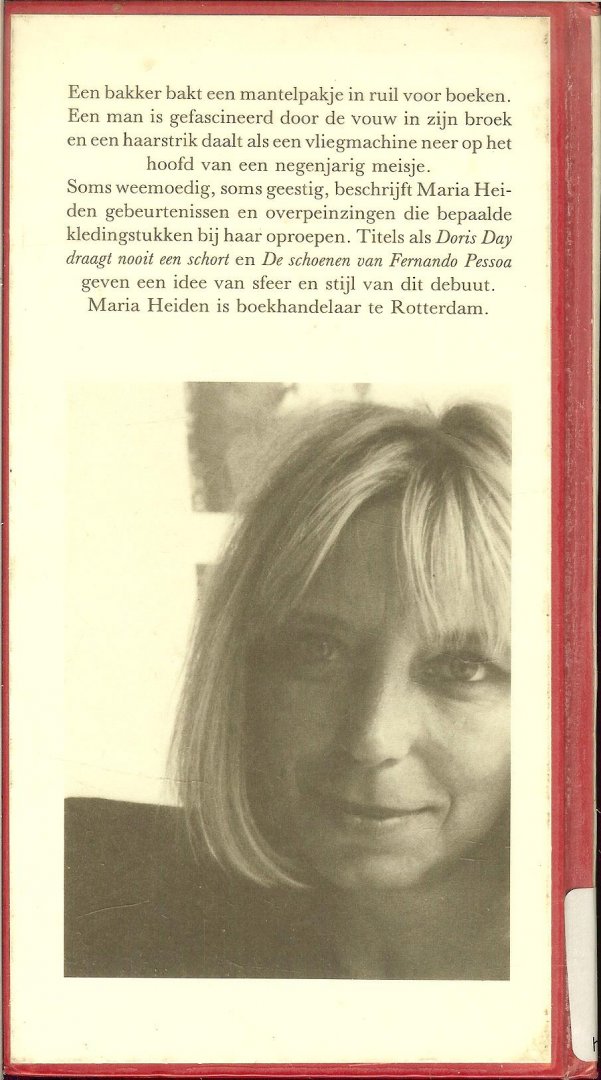 Heiden Maria  Omslagillustratie  Hans Wap te Rotterdam  Foto achterzijde omslag Philip Mechanicus - Een gebakken Pakje