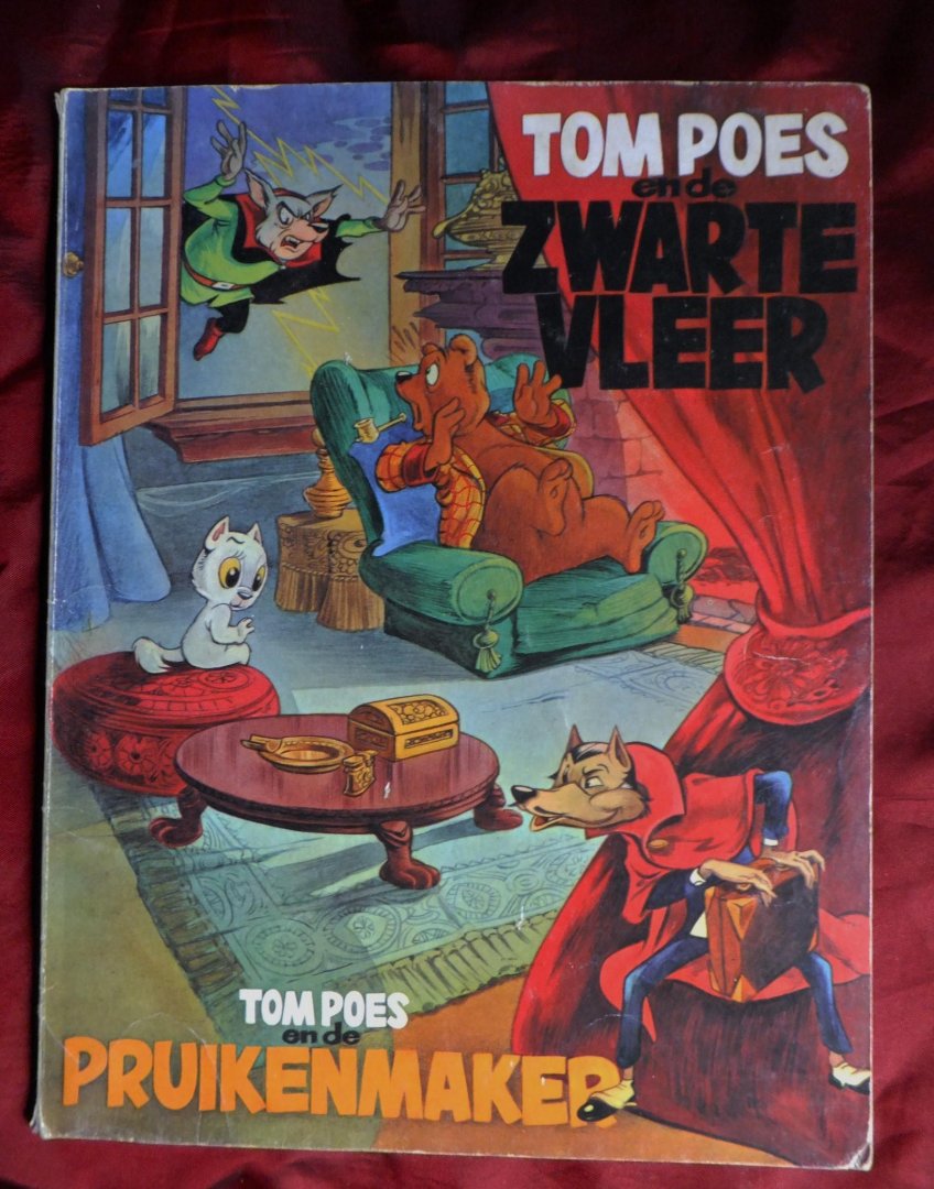 Toonder, Marten - TOM POES stripboeken / 1. Tom Poes en de schatscherven (R) / 2. de zwarte sluiper (G) 4. en de tegendeler (G) 7. Tom Poes en de jakker-jekker (R) /11. Tom Poes en de krakers /14.Tom Poes en de meesterhand,