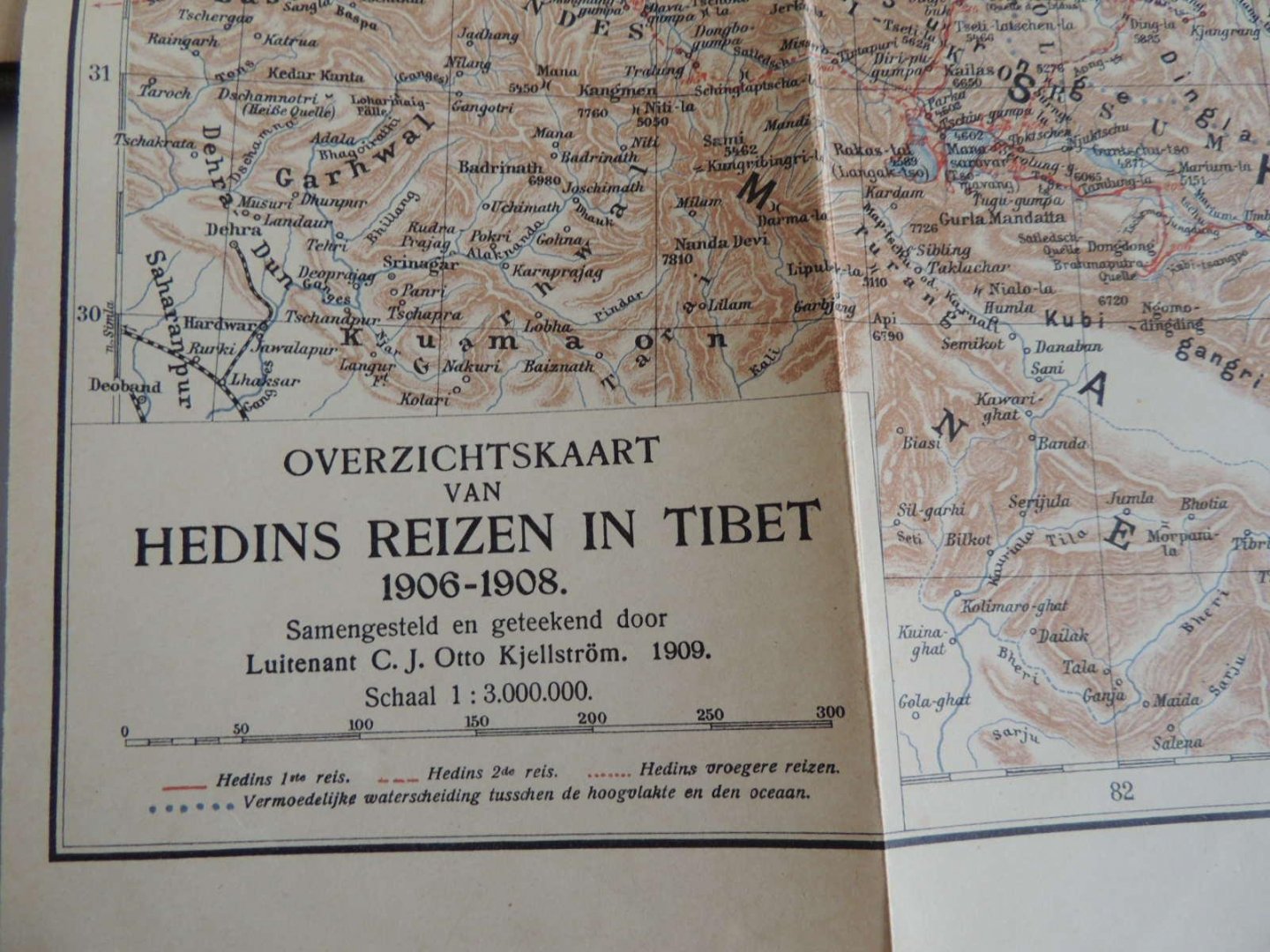 Hedin, Sven - Blink H. - Transhimalaya  PART 1 - 2 COMPLETE SET - Ontdekkingen en avonturen in Tibet. MET KAART