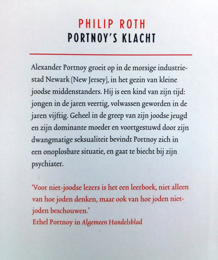 Roth, Philip - Portnoy's klacht (Ex.2)