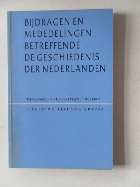 Aerts, E.; Blockmans, W. - Bijdragen en mededelingen betreffende de geschiedenis der Nederlanden 107e jaargang nr.3