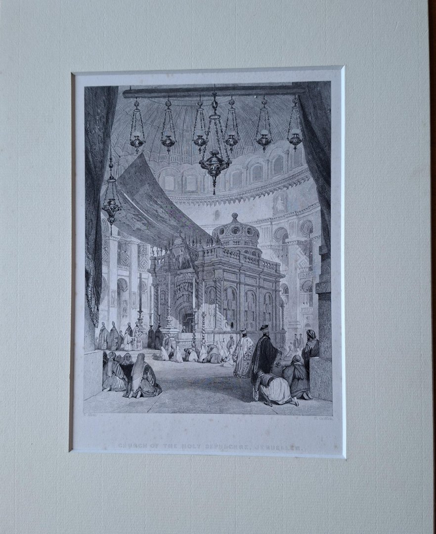  - Church of the Holy Sepuchre, Jerusalem. engraving drawn by Thomas Allom,  engraved by H. Griffith [ca. 1854]