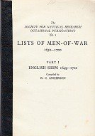 Anderson, R.C. - Lists of Men-Of-War No.5 1650-1700 English Ships