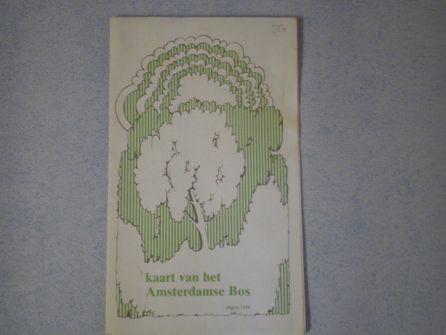  - Kaart van het Amsterdamse Bos uitgave 1978