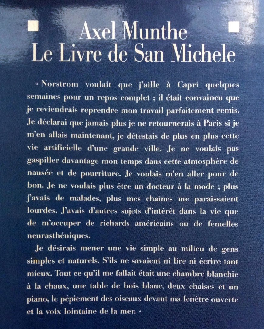Munthe, Axel - Le Livre de San Michele (FRANSTALIG)