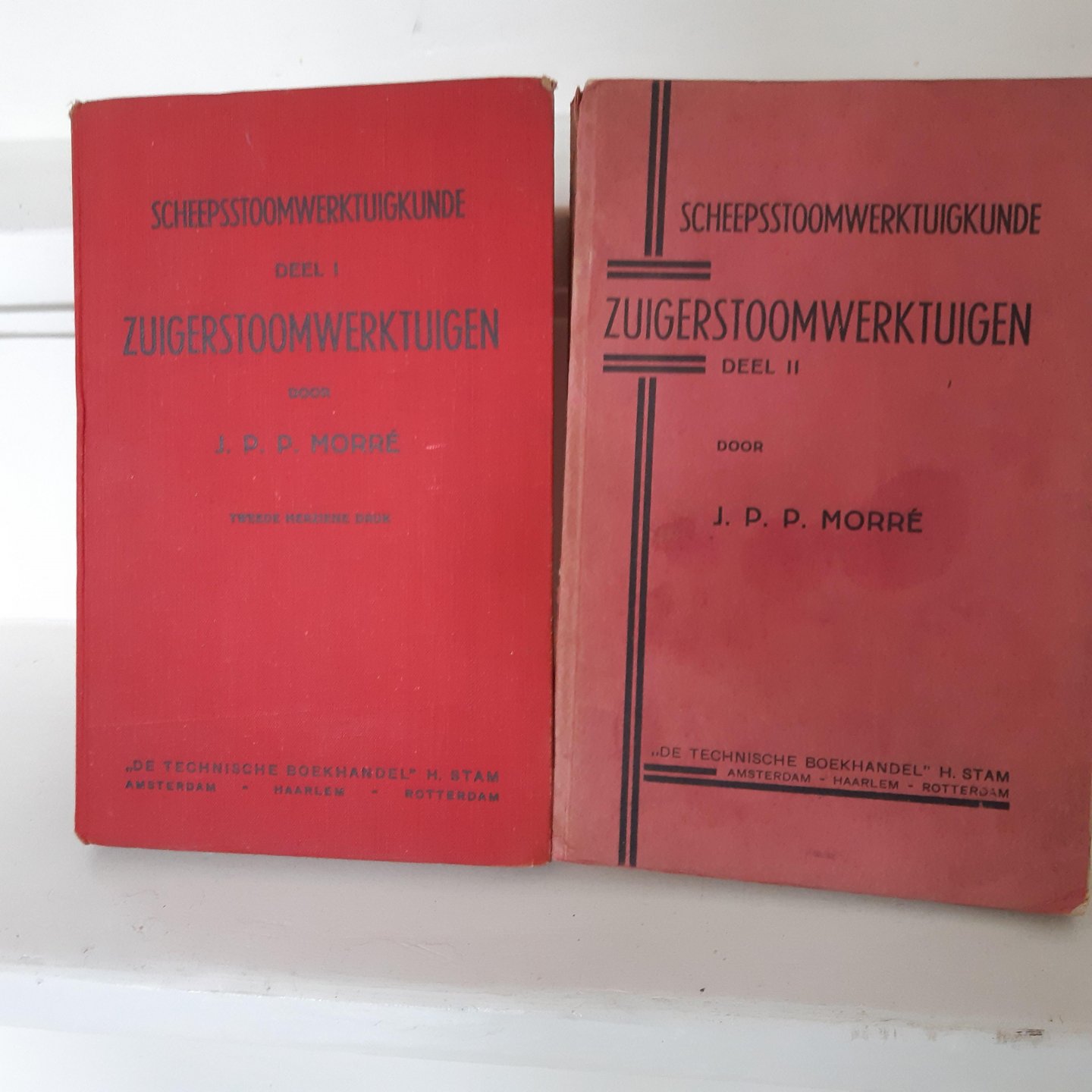 MORRÉ J.P.P. - Scheepsstoomwerktuigkunde. Zuigerstoomwerktuigen EN inrichting Zuigerstoomwerktuigen.2 AFZONDERLIJKE DELEN 1 EN 2