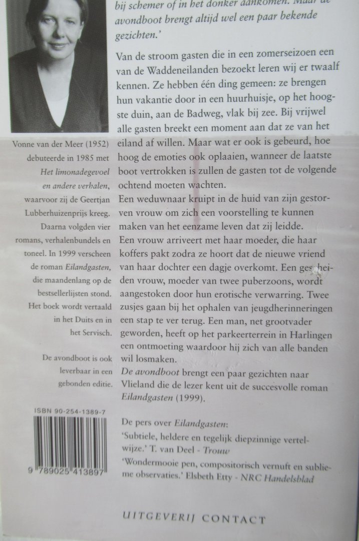 Meer, van der Vonne - Eilandgasten, De avondboot, Laatste seizoen