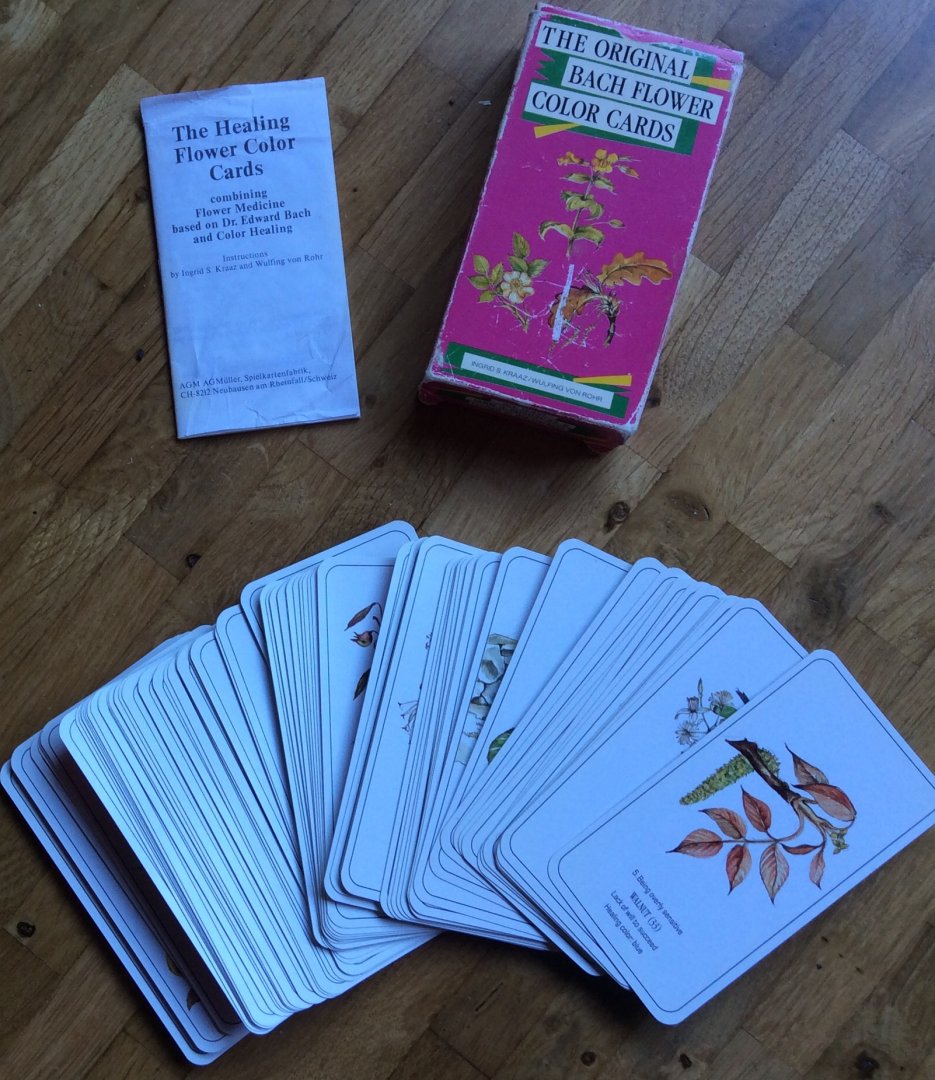 Kraaz, Ingrid S. and Rohr, Wulfing von (instruction) - The original and complete Bach Flower Color Cards / the Healing Flower Color Cards combining Flower medicine based on dr. Edward Bach and Color Healing