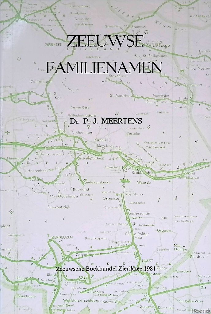 Meertens, P.J. - Zeeuwse familienamen