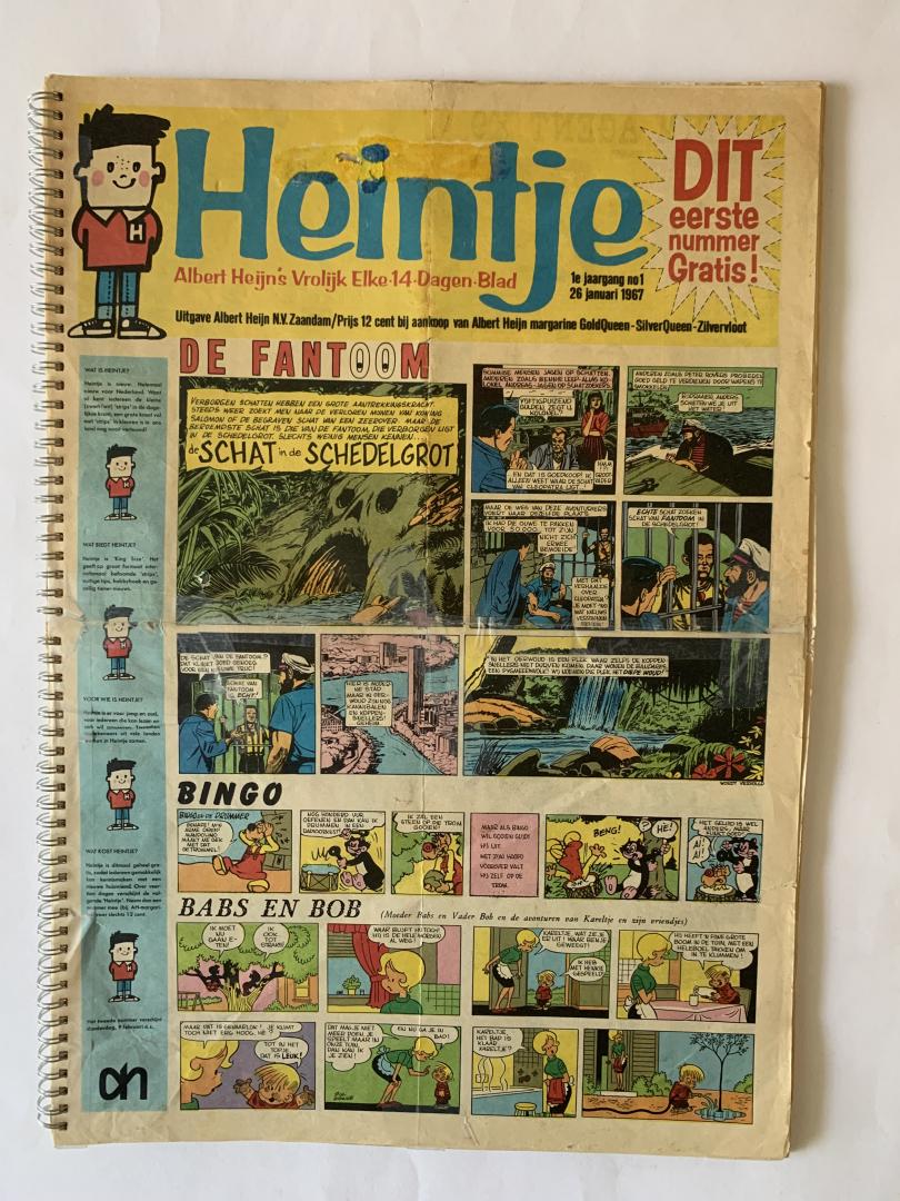  - Heintje weekblad 4 ringbanden met tijdschriftjes 1967/1968