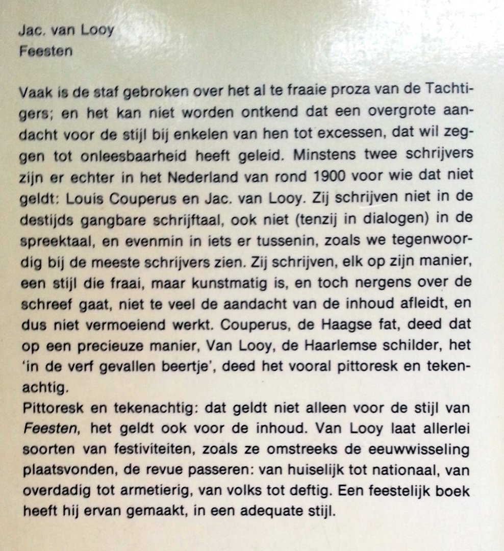 Looy, Jac. van - Feesten