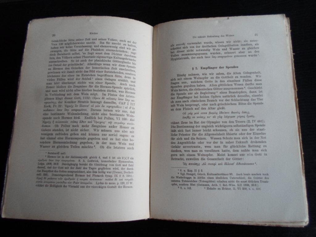 Kircher, Karl - Die sakrale Bedeutung des Weines im Altertum