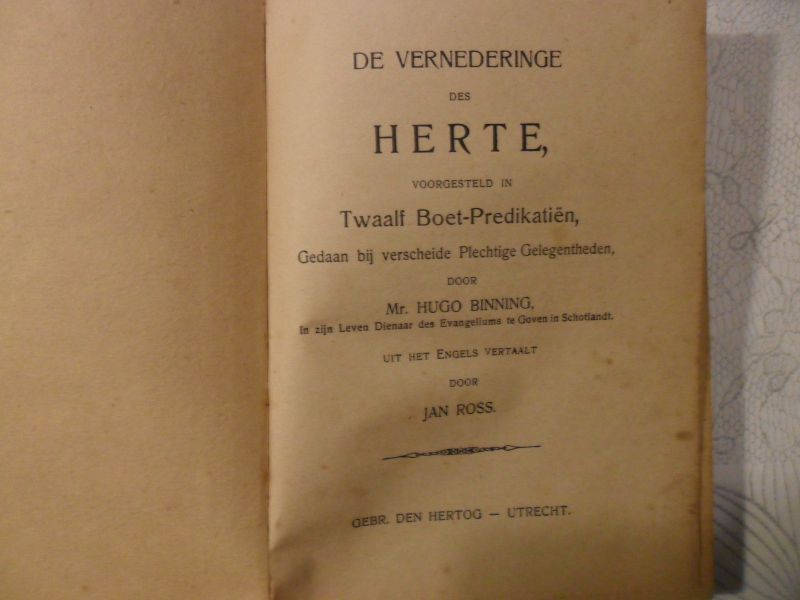 Ross Jan - De vernederinge des herte