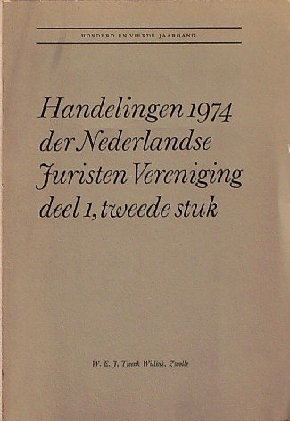RED.- - Handelingen 1974 der Nederlandse Juristen-Vereniging.