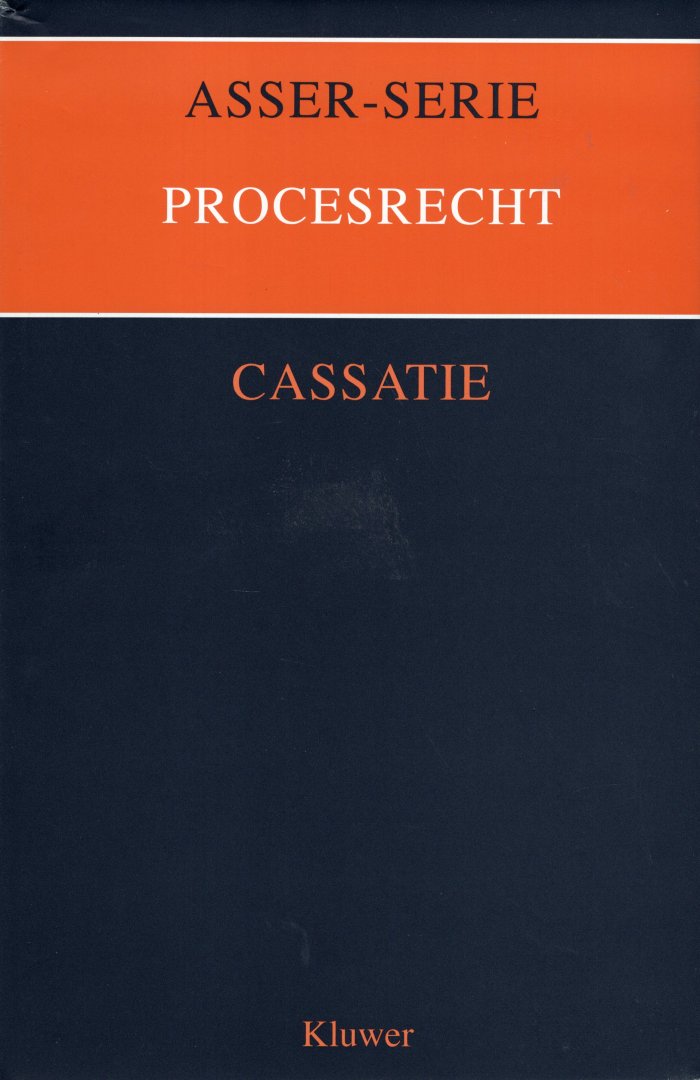 Veegens, D.J. - Cassatie in burgerlijke zaken. 4e druk.