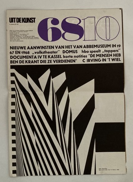 Bresser, Jan Paul, eindred., - Uit de kunst. Uitgave van de Stichting Kunstzinnige Vorming Eindhoven en het Stedelijk Van Abbemuseum Nederland, 4e Jaargang, juni 1968