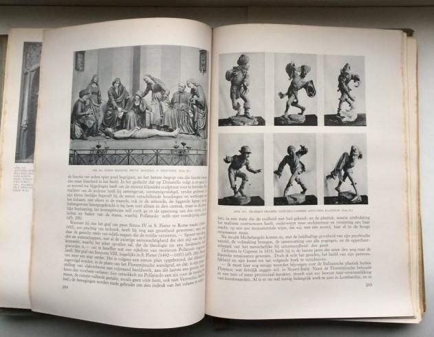 Vermeylen, August en Rueter, Georg (band- en omslagontwerp) - Van de catacomben tot El Greco, Geschiedenis der Europeesche Plastiek en schilderkunst in de Middeleeuwen en de Renaissance.