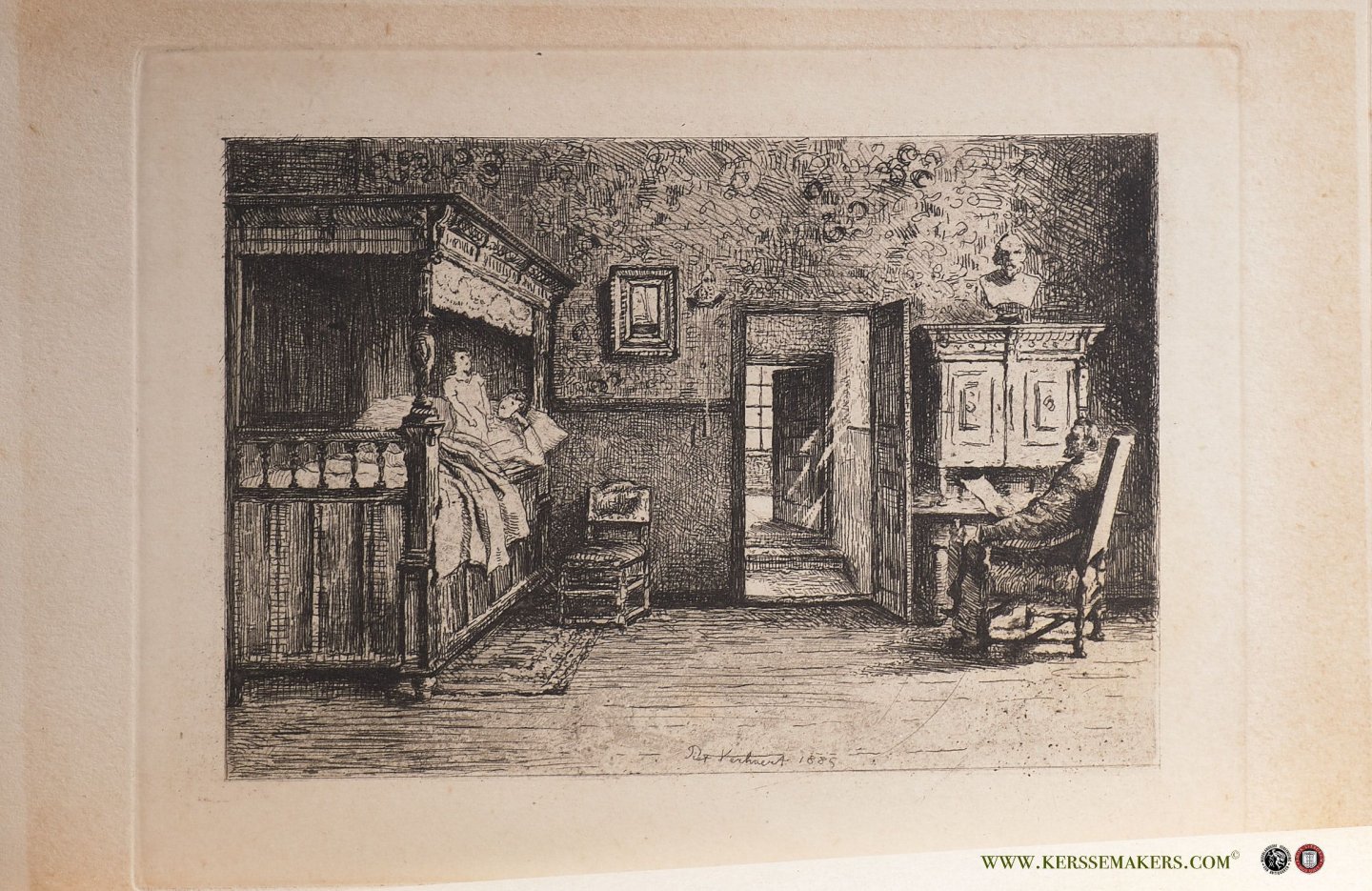 Mont, Pol de - Fladderende vlinders. Gedichten. Met 3 koperetsen van Léon Abry, Edgard Parazijn en Piet Verhaert