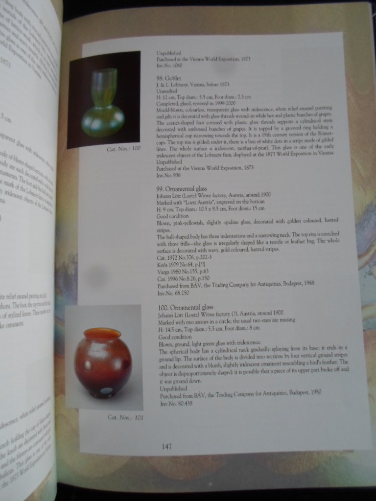 Varga, Vera - Glass and Radiance, Iridescent and lustered glasses from the second half of the nineteenth century to the 1910’s in the collection of the Museum of Applied Arts