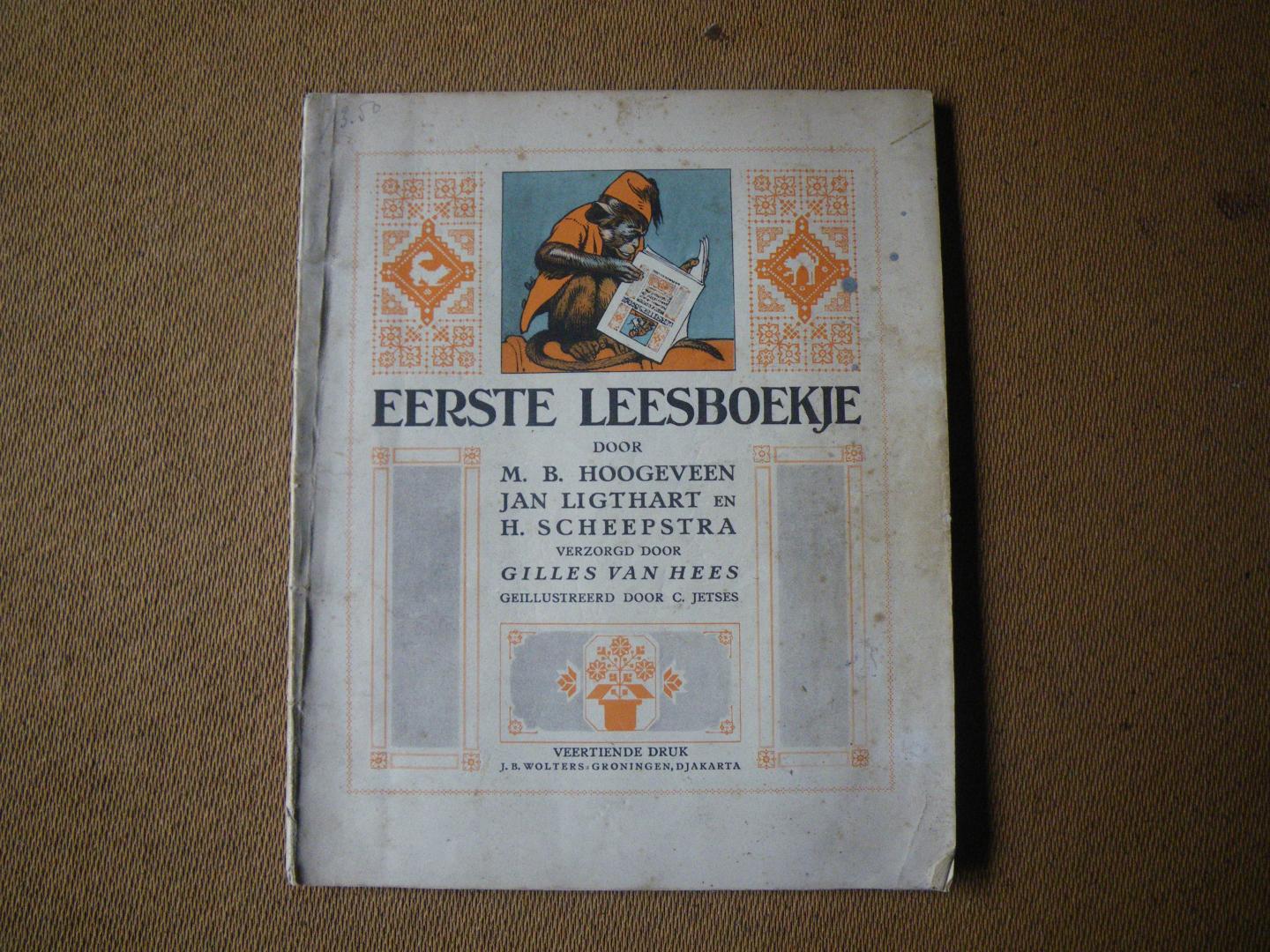 Hoogeveen, M.B. Ligthart, Jan. Scheepstra, H. - Eerste leesboekje (geill. door C. Jetses)