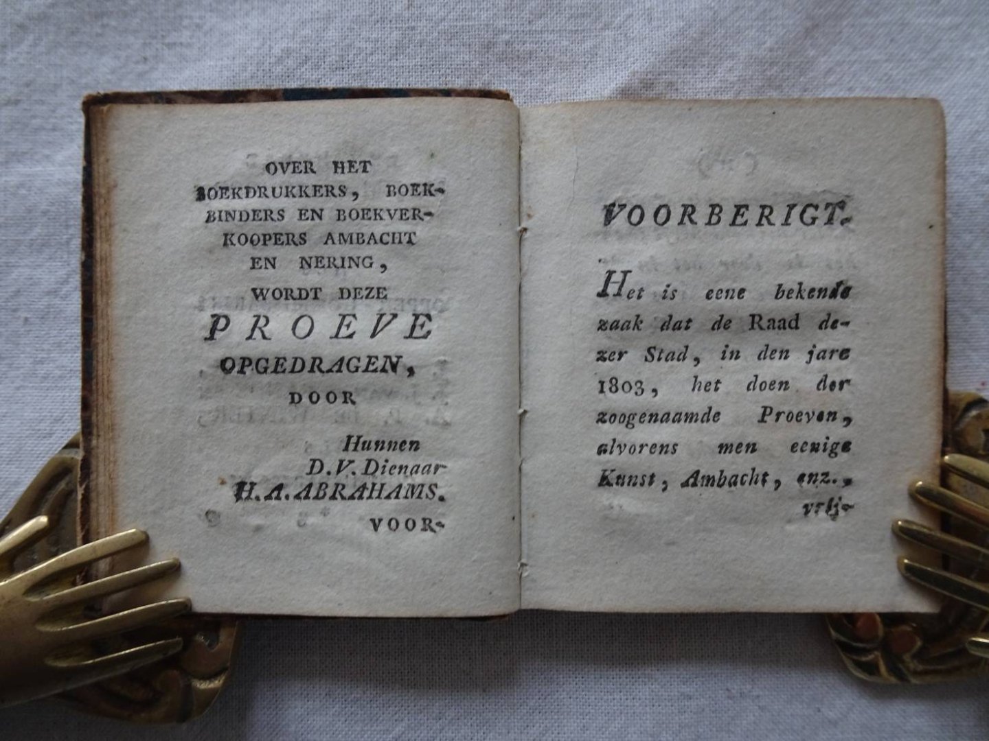 Abrahams, H.A.. - Proeve van H.A. Abrahams. Zedelijke bedenkingen en spreuken.