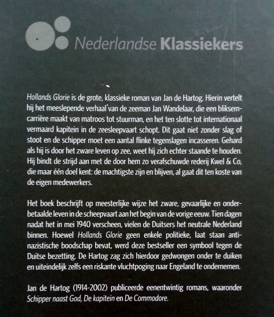 Hartog, Jan de - Hollands glorie (Ex.1)