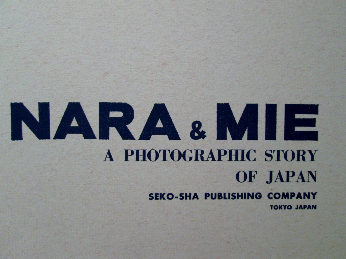  - Nara & Mie, a photographic story of Japan  (mainly b/w photography)