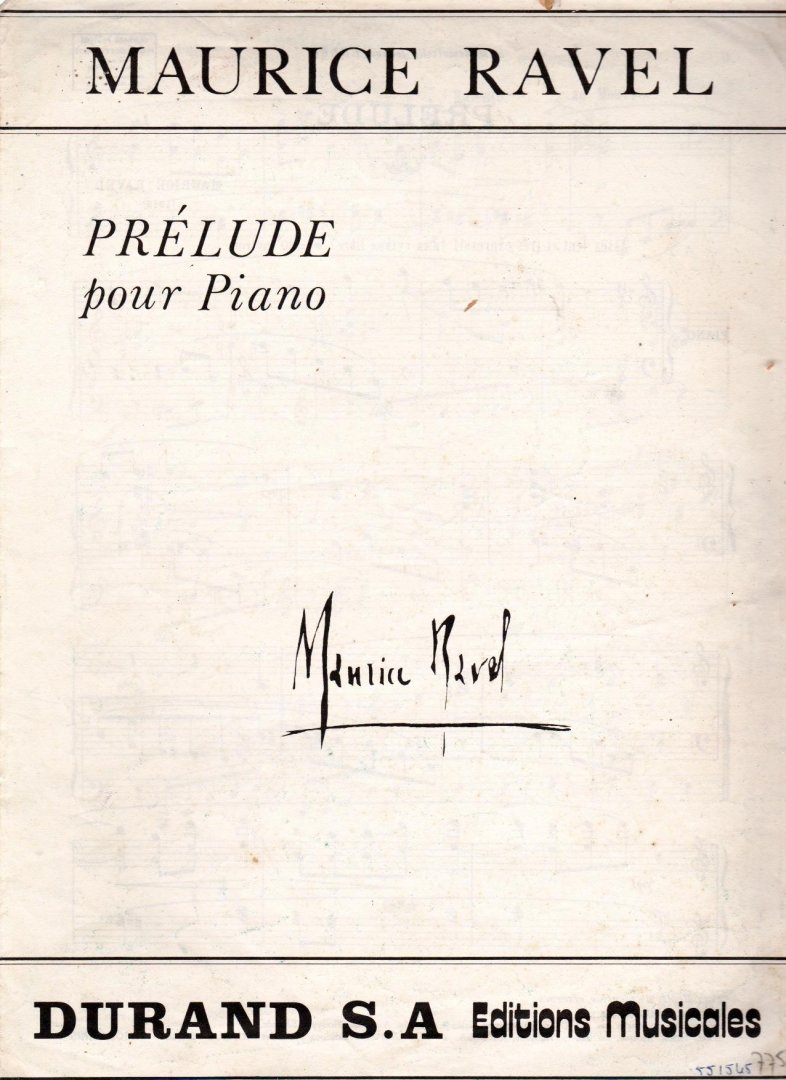 Ravel Maurice - Prelude pour Piapo