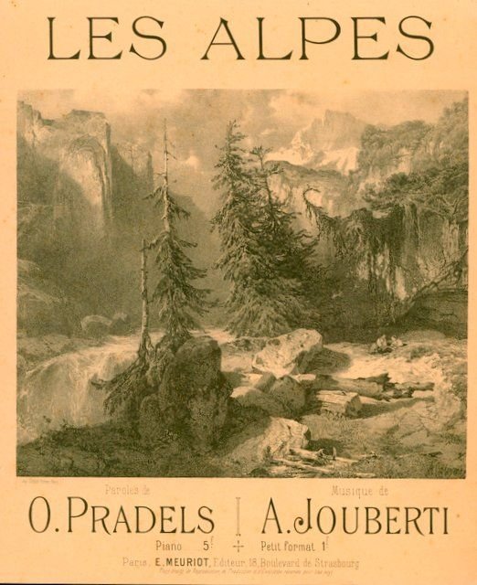 Jouberti, A.: - Les Alpes. Paroles de O. Pradels