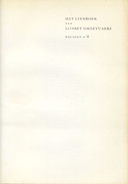 Seggelen,Dr.A,J,M, van - Het liedboek van Liisbet Ghoeyuaers