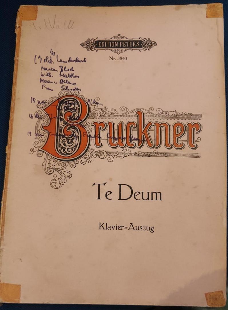 Bruckner, Anton - Te Deum. Klavierauszug