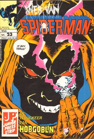 Junior Press - Web van Spiderman 023, Een Nieuwe Carriere, geniete softcover, zeer goede staat