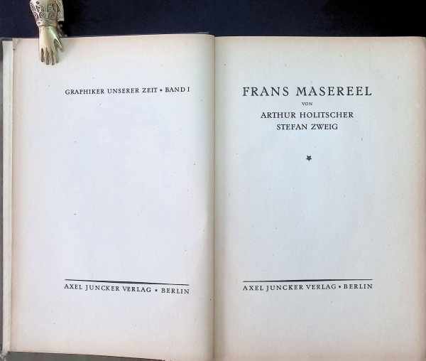 A. Holitscher  S. Zweig - Frans Masereel