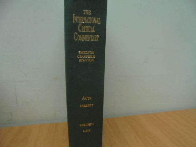 Barrett C.K. - A Critical and exegetical on the acts of the apostles VOLUME 1 Acts I - XIV