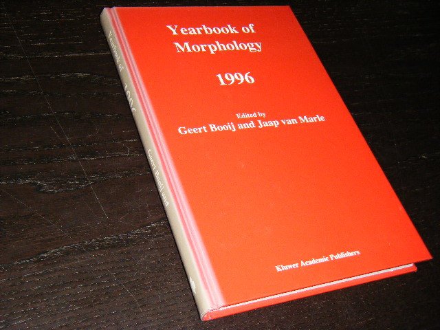 Booij Geert; Marle Jaap van - Yearbook of Morphology 1996