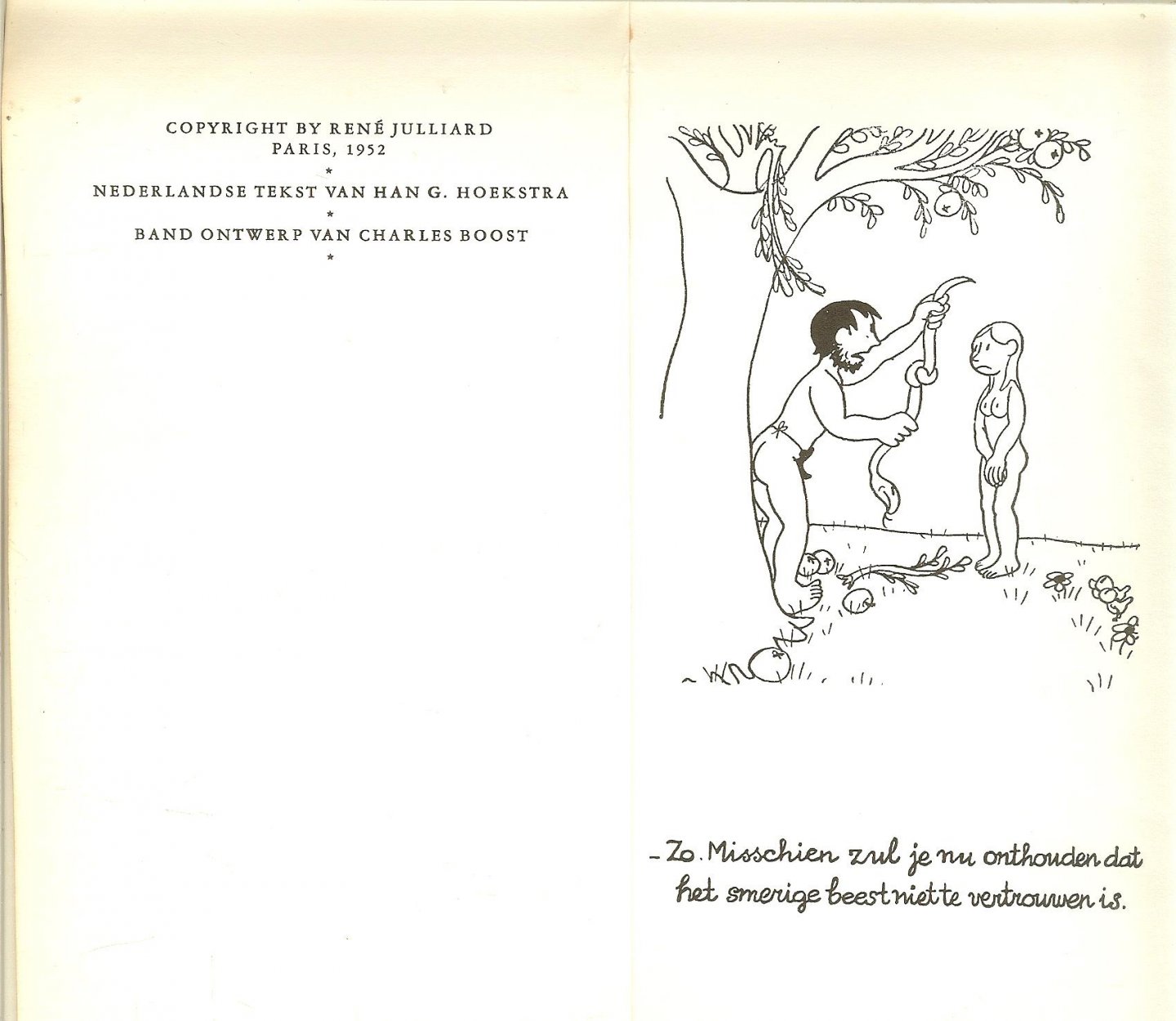 Effel, Jean  Nederlandse tekst van Han G. Hoekstra - Het simpele leven van Adam en Eva