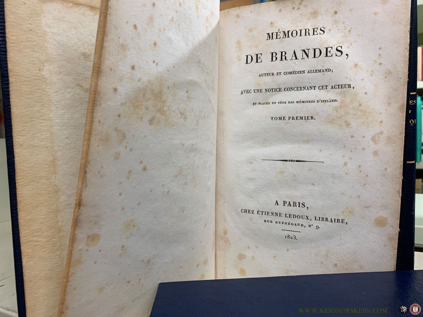Andrieux / Barriere / Felix Bodin / Despres / Merle / Moreau / etc. - Collection des mémoires sur l'art dramatique [ 14 volumes ] Mémoires de Mlle Clairon / de Mistriss Bellamy / sur Molière et sur Mme Guérin, sa veuve / de Goldoni / sur Garrick et sur Macklin / de Mlle Dumesnil / de Préville, et de Dazincourt ...