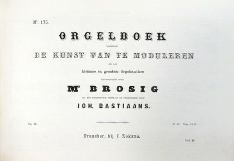 Sammelband: - [Sammelband Werke für Orgel, holländische Nachdrucke]