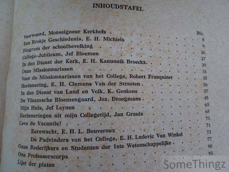 N/A. / Oud-Studentenbond. - Gedenkboek Sint-Jozefscollege Hasselt, 1882-1932.