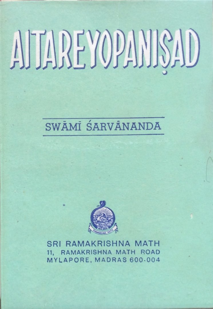 Swami Sarvananda - Aitareyopanisad