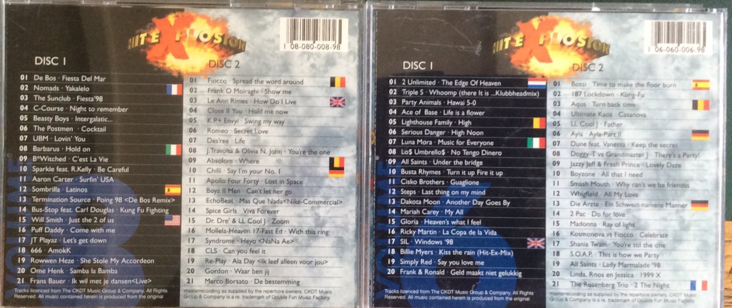 Hit Explosion - Hit eXplosion 11 dubbel CD’s uit 1997 en 1998