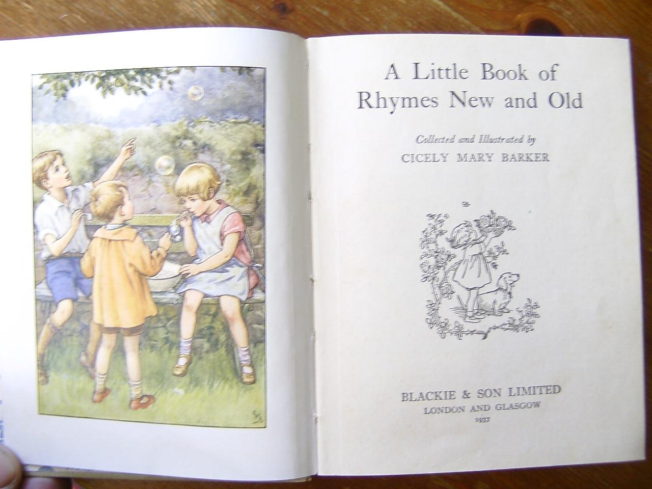Barker, Cicely Mary - A little book of rhymes new and old