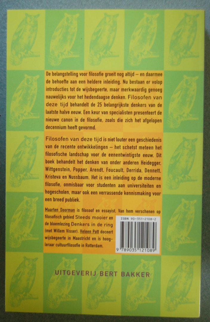 Doorman, Maarten / Pott, Heleen - Filosofen van deze tijd