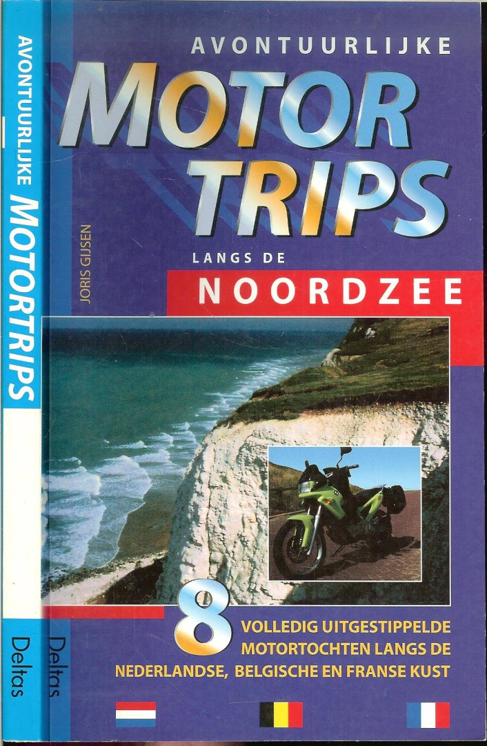 Gijsen, Joris. en Illustraties van Ivo Hendrickx - Avontuurlijke motortrips langs de Noordzee 8 stuks
