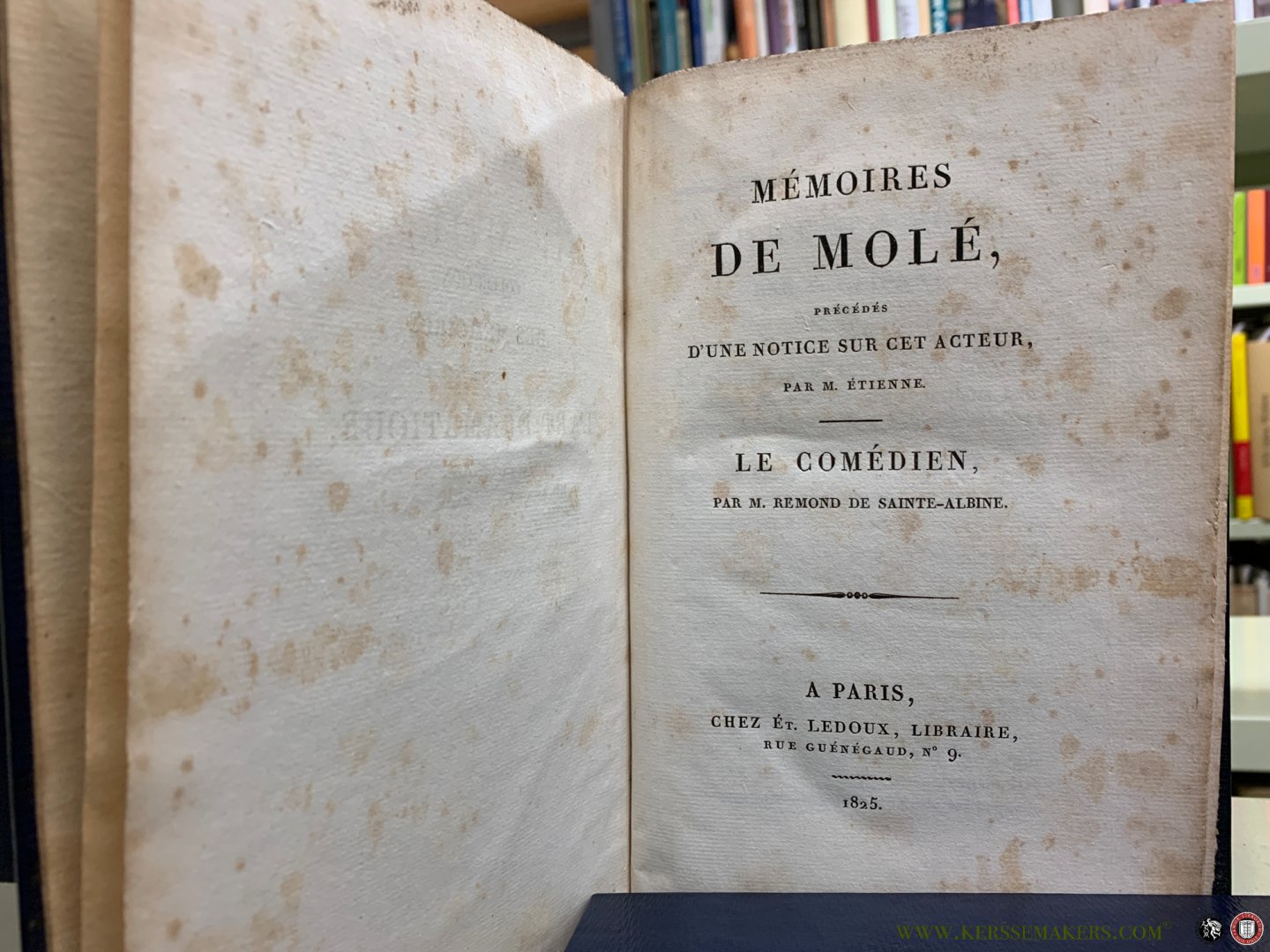 Andrieux / Barriere / Felix Bodin / Despres / Merle / Moreau / etc. - Collection des mémoires sur l'art dramatique [ 14 volumes ] Mémoires de Mlle Clairon / de Mistriss Bellamy / sur Molière et sur Mme Guérin, sa veuve / de Goldoni / sur Garrick et sur Macklin / de Mlle Dumesnil / de Préville, et de Dazincourt ...